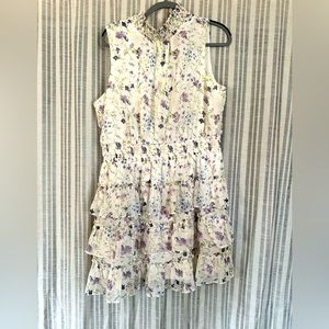 Pretty high necked floral dress